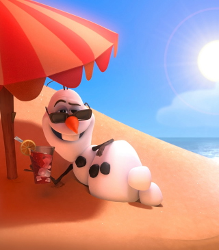 Olaf from Frozen Cartoon Wallpaper for Nokia Asha 311