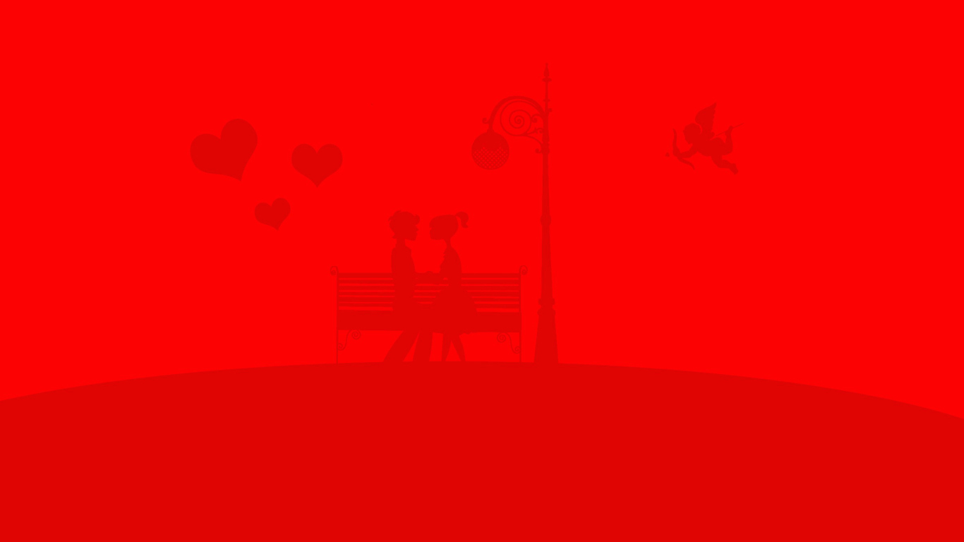 Screenshot №1 pro téma Red Valentine 1366x768