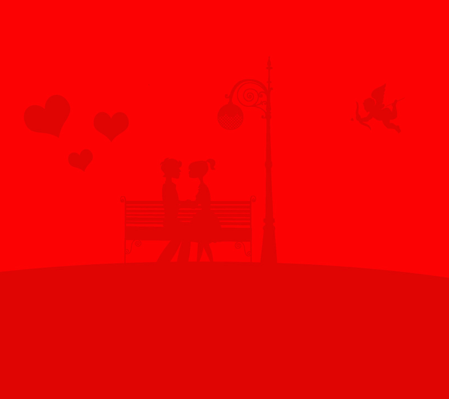 Red Valentine wallpaper 1440x1280