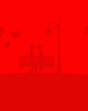 Das Red Valentine Wallpaper 176x220