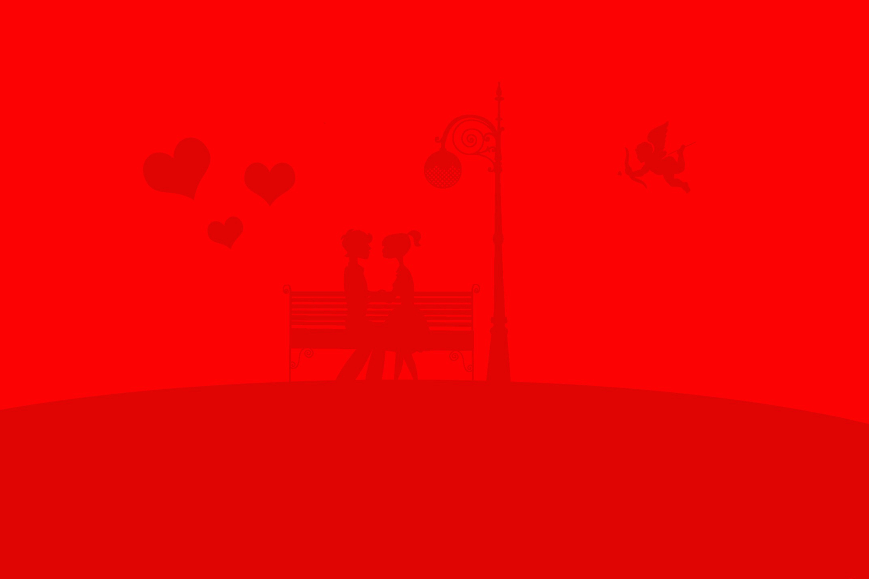 Red Valentine wallpaper 2880x1920