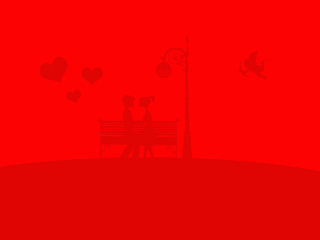 Red Valentine wallpaper 320x240