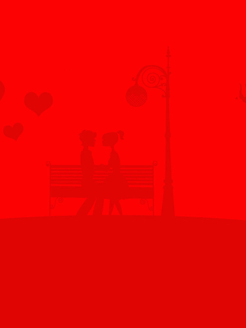 Red Valentine wallpaper 480x640