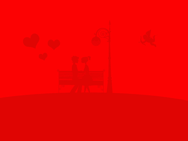 Red Valentine wallpaper 640x480