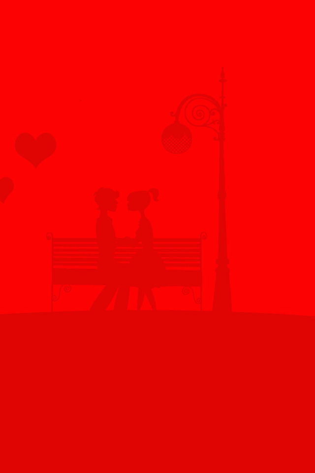Red Valentine wallpaper 640x960