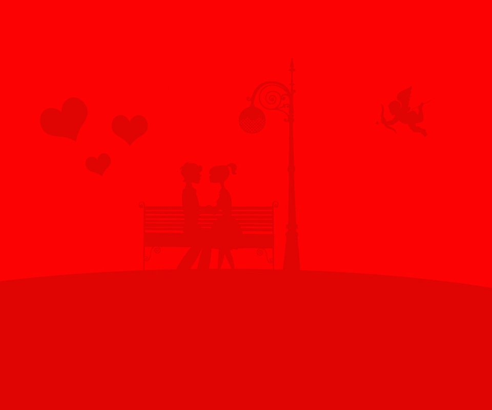 Red Valentine wallpaper 960x800