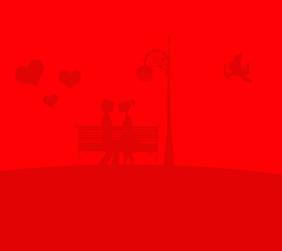 Red Valentine wallpaper 960x854