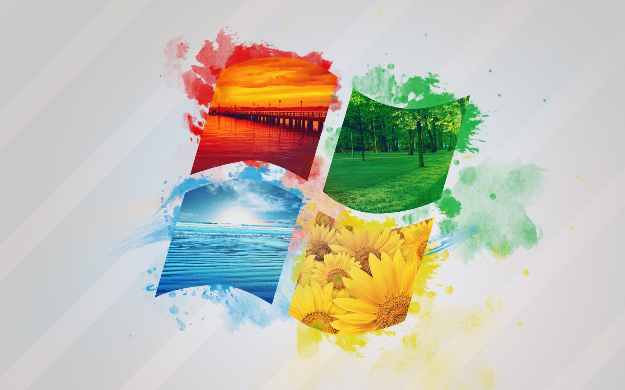 Windows Nature Logo wallpaper 2560x1600