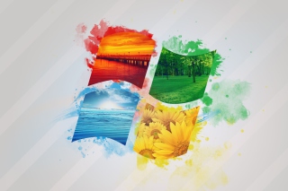 Windows Nature Logo Wallpaper for Android, iPhone and iPad