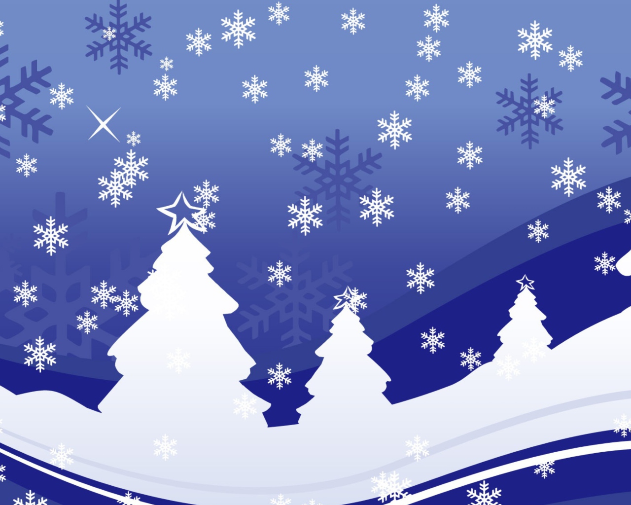 Screenshot №1 pro téma Christmas Trees 1280x1024