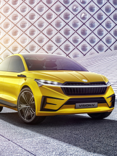 Sfondi 2019 Skoda Vision iV 240x320