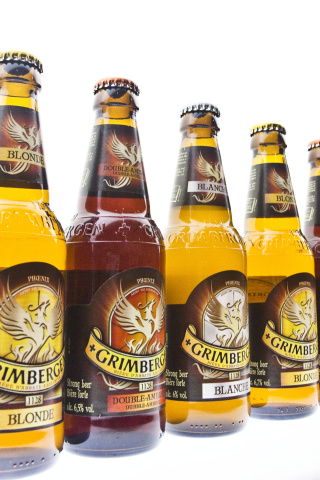 Sfondi Grimbergen Cerveza 320x480