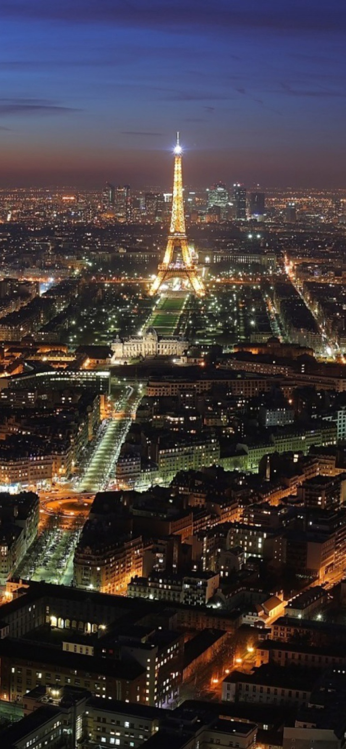 Обои Paris At Night 1170x2532