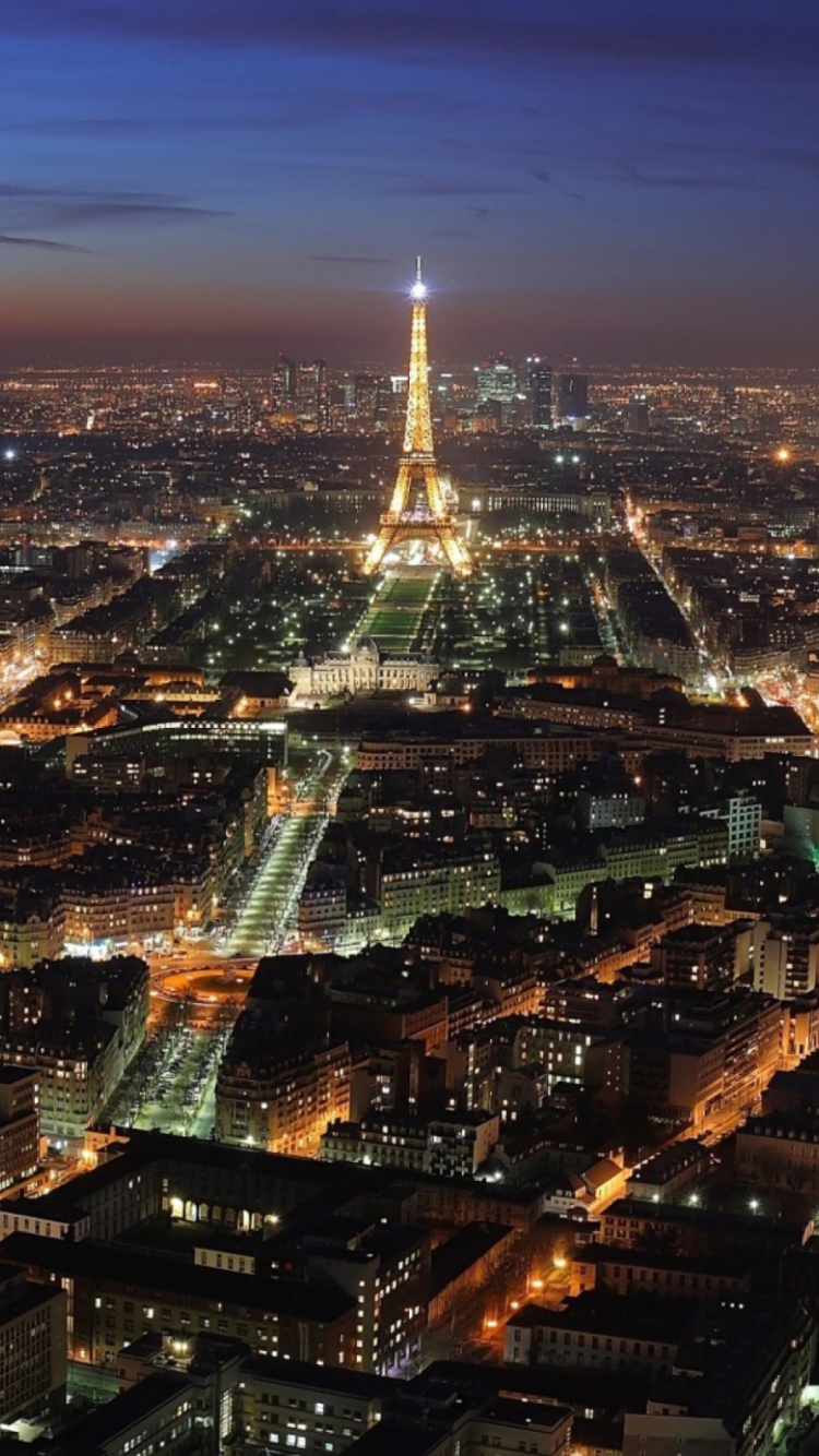 Fondo de pantalla Paris At Night 750x1334