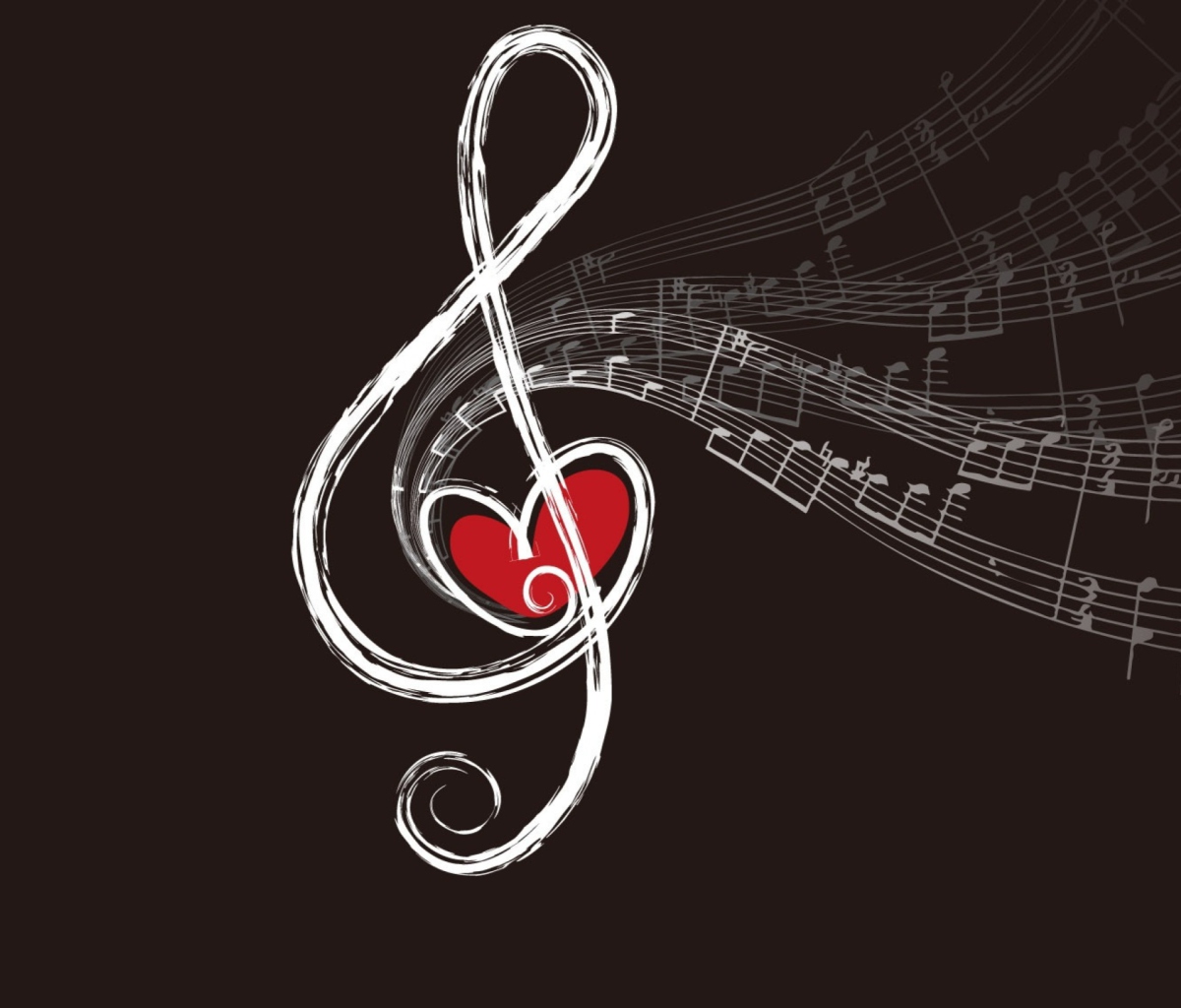 Musical Notes wallpaper 1200x1024