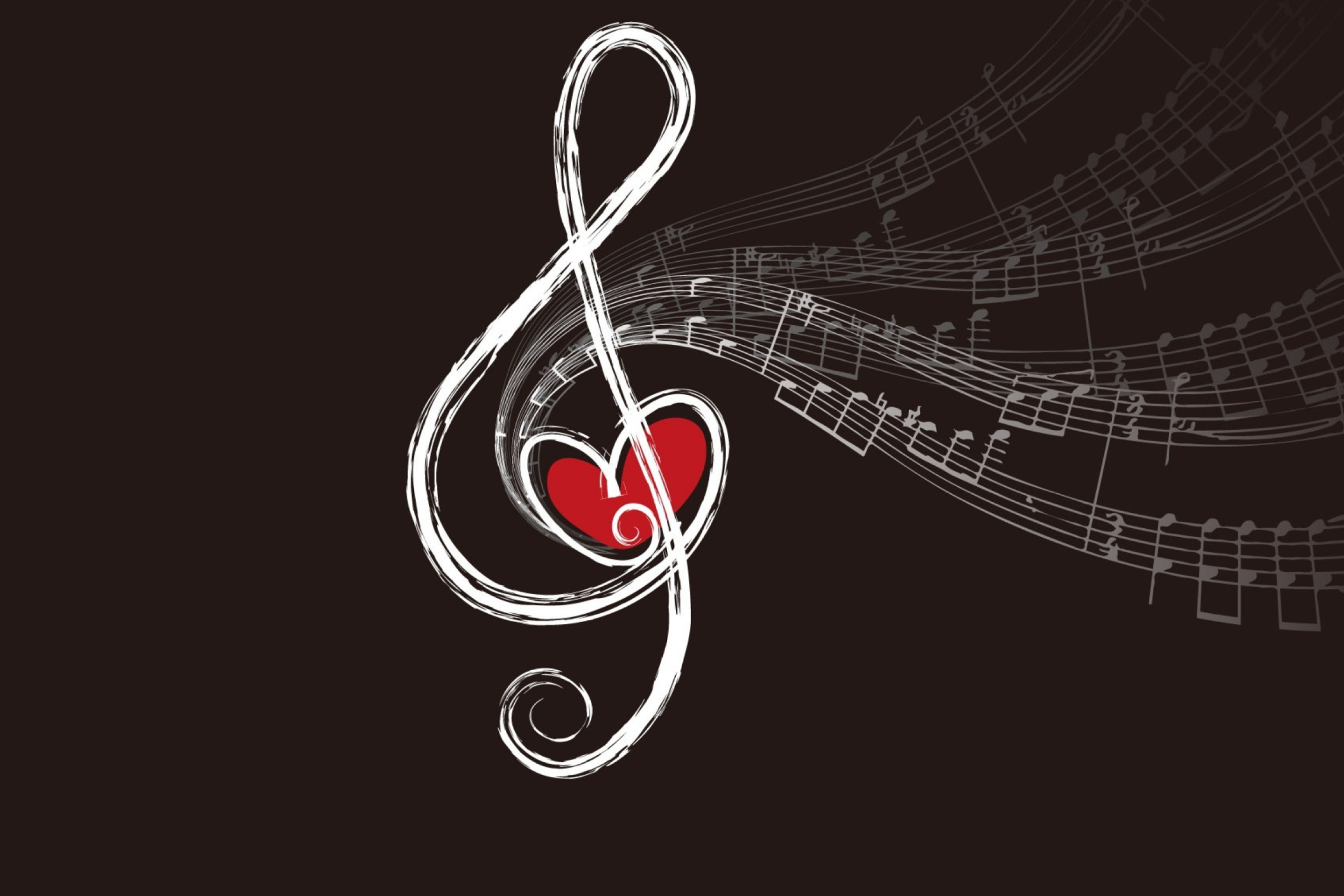 Das Musical Notes Wallpaper 2880x1920