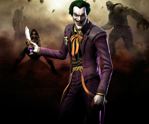 Обои Injustice Gods Among Us - Joker 480x400