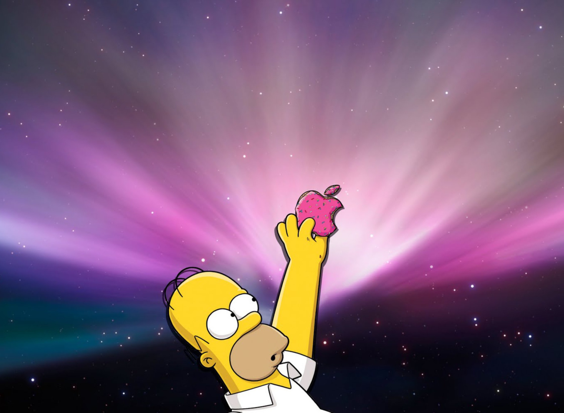 Das Homer Apple Wallpaper 1920x1408