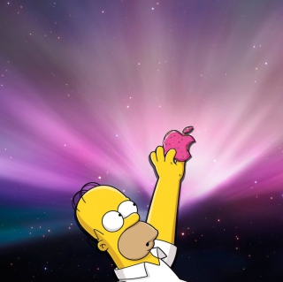 Homer Apple - Fondos de pantalla gratis para 1024x1024