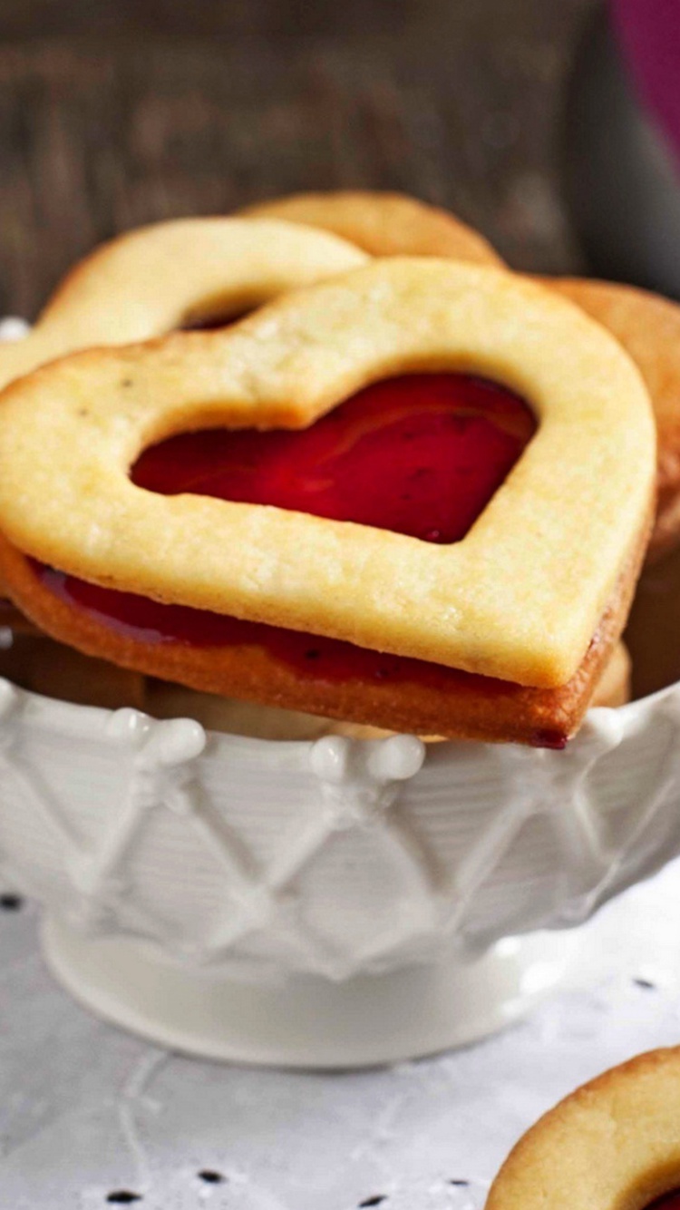 Sfondi Heart Cookies 750x1334