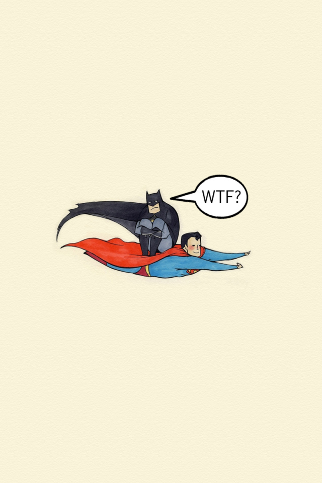 Das Superman And Batman Wallpaper 640x960