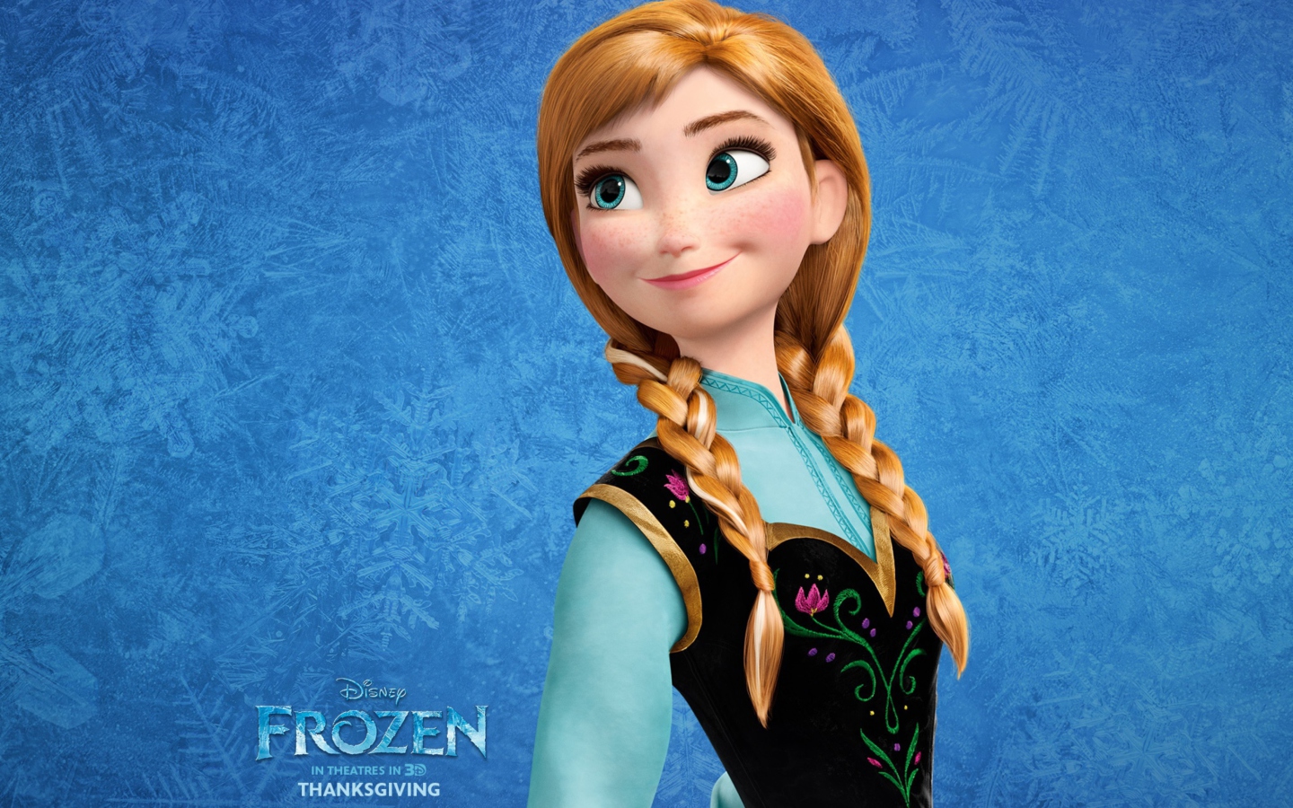 Screenshot №1 pro téma Princess Anna Frozen 1440x900