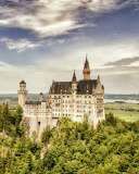 Bavarian Neuschwanstein Castle wallpaper 128x160