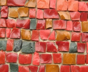 Das Colorful Bricks Wallpaper 176x144