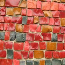 Colorful Bricks wallpaper 208x208