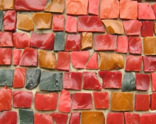 Обои Colorful Bricks 220x176