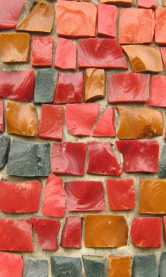 Das Colorful Bricks Wallpaper 240x400
