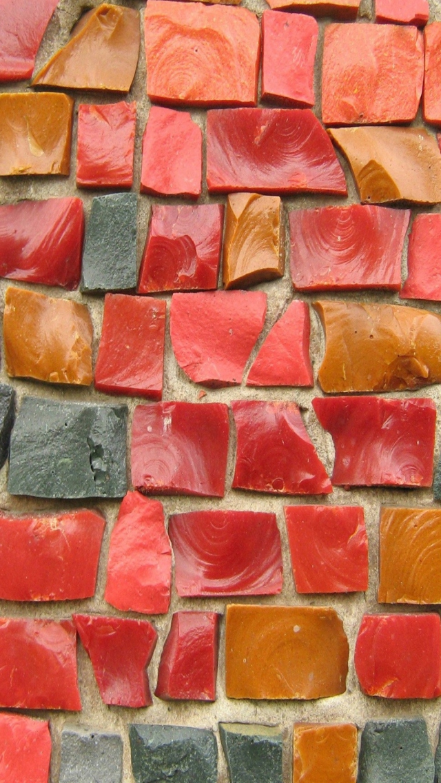 Das Colorful Bricks Wallpaper 640x1136
