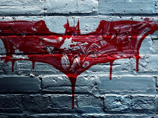 Das Dark Knight Logo Wallpaper 320x240