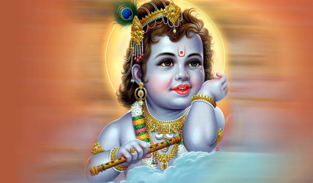 Обои Lord Krishna 1024x600