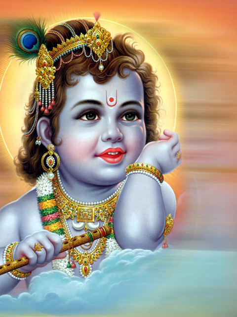 Lord Krishna wallpaper 480x640