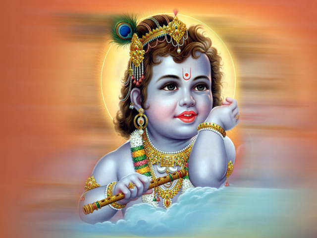 Das Lord Krishna Wallpaper 640x480