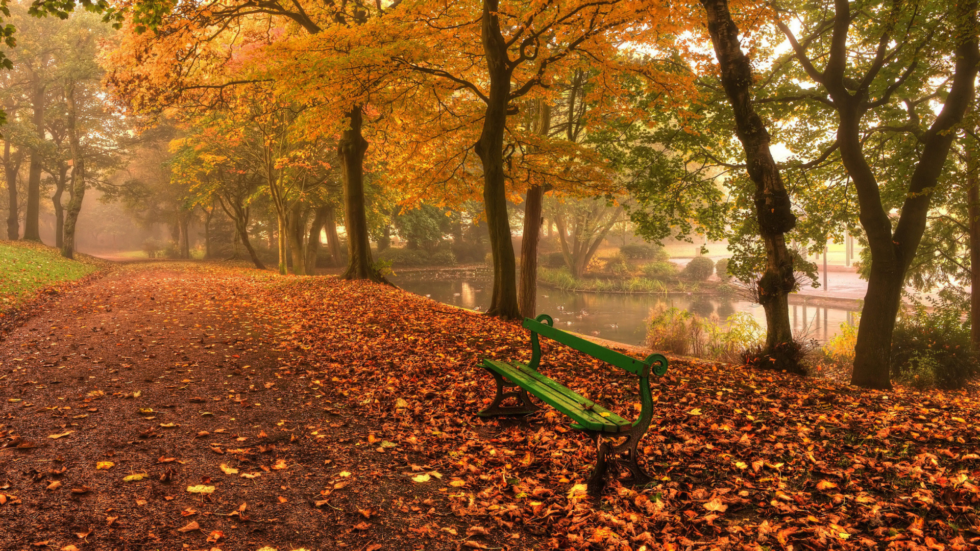 Autumn in Patterson Park screenshot #1 1920x1080
