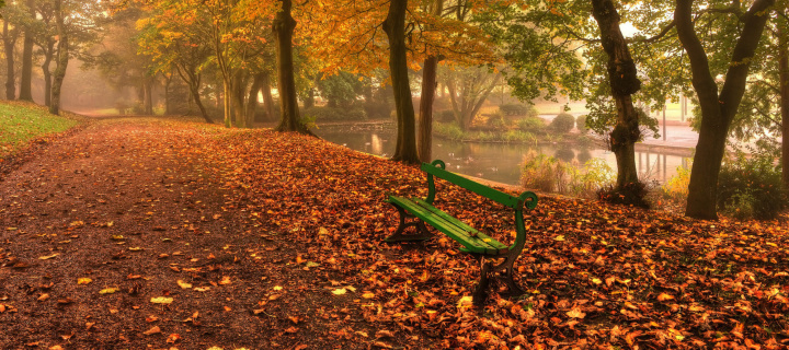 Das Autumn in Patterson Park Wallpaper 720x320