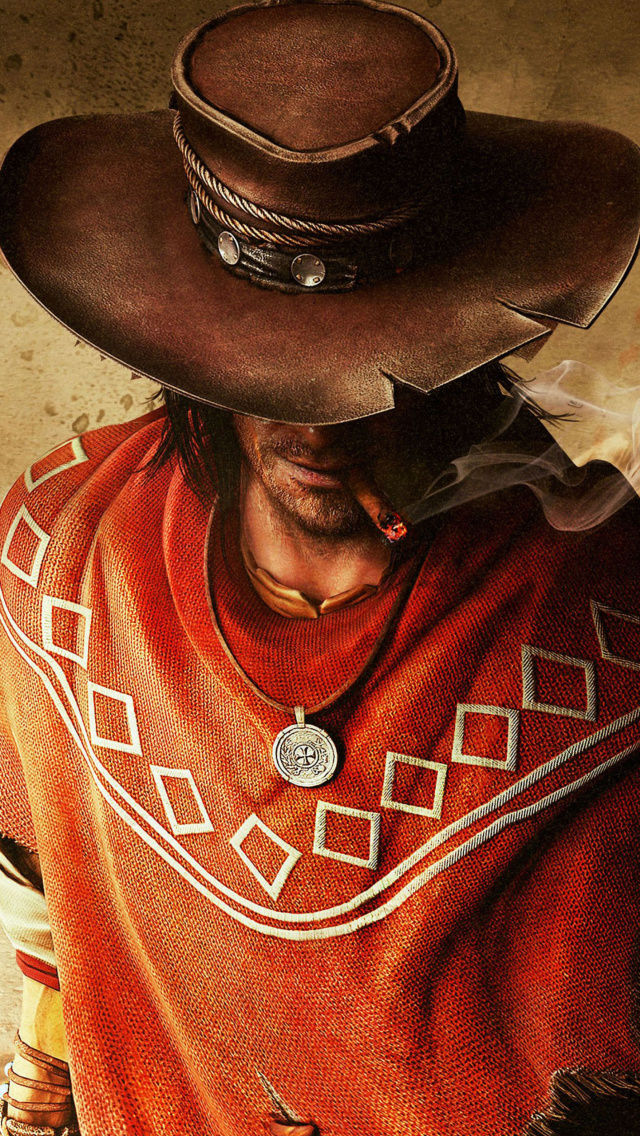 Das Call of juarez the gunslinger Wallpaper 640x1136