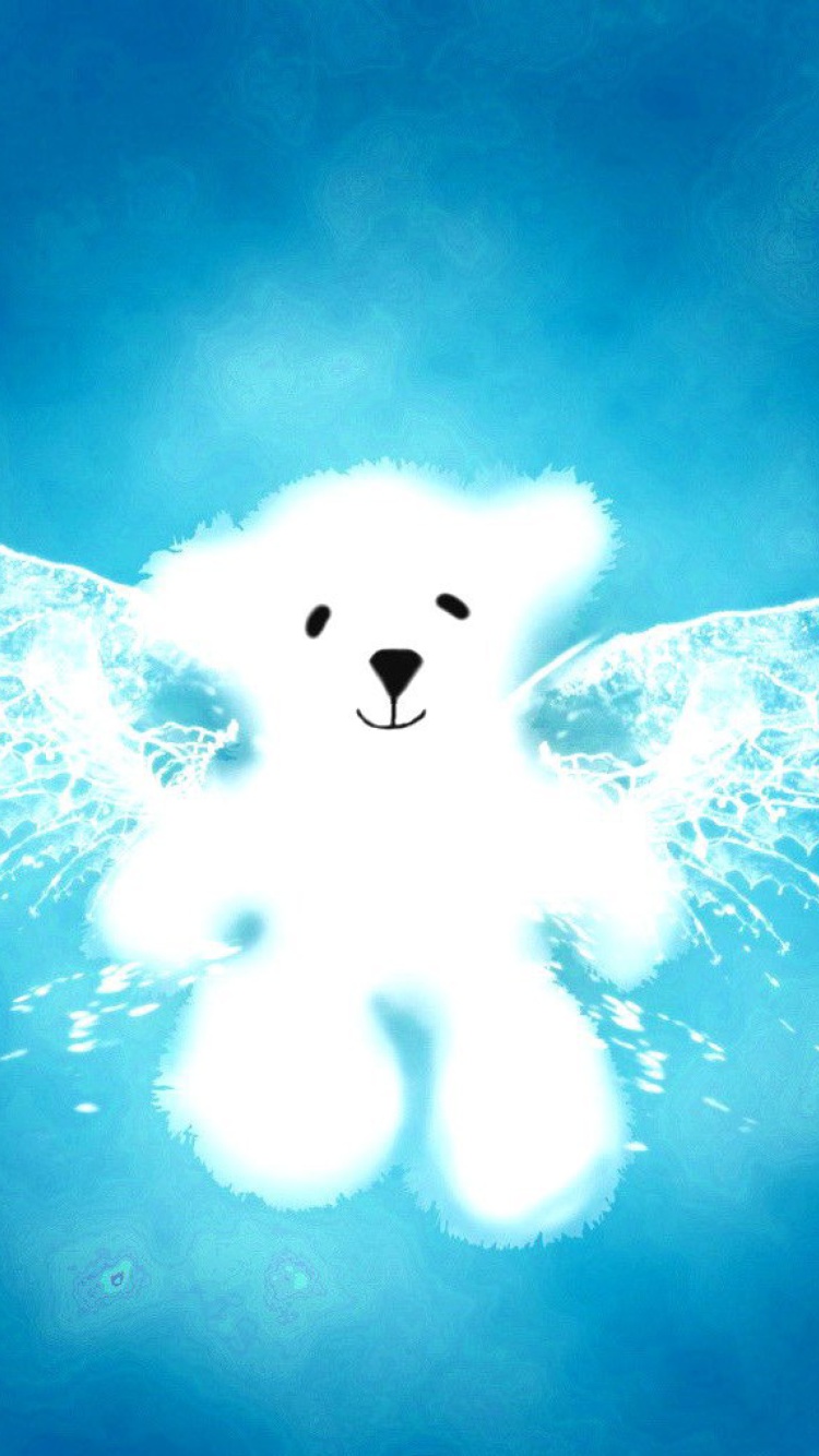 Fondo de pantalla Angel Bear 750x1334