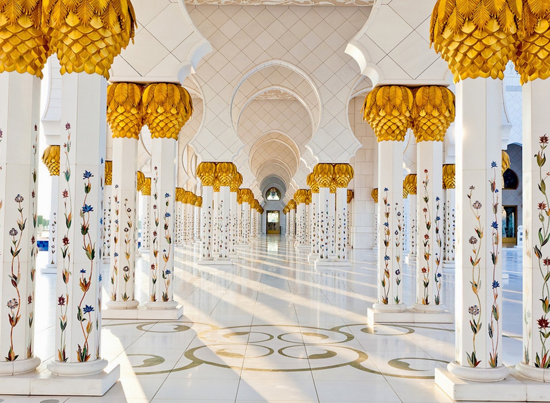 Обои Sheikh Zayed Grand Mosque Abu Dhabi 1920x1408