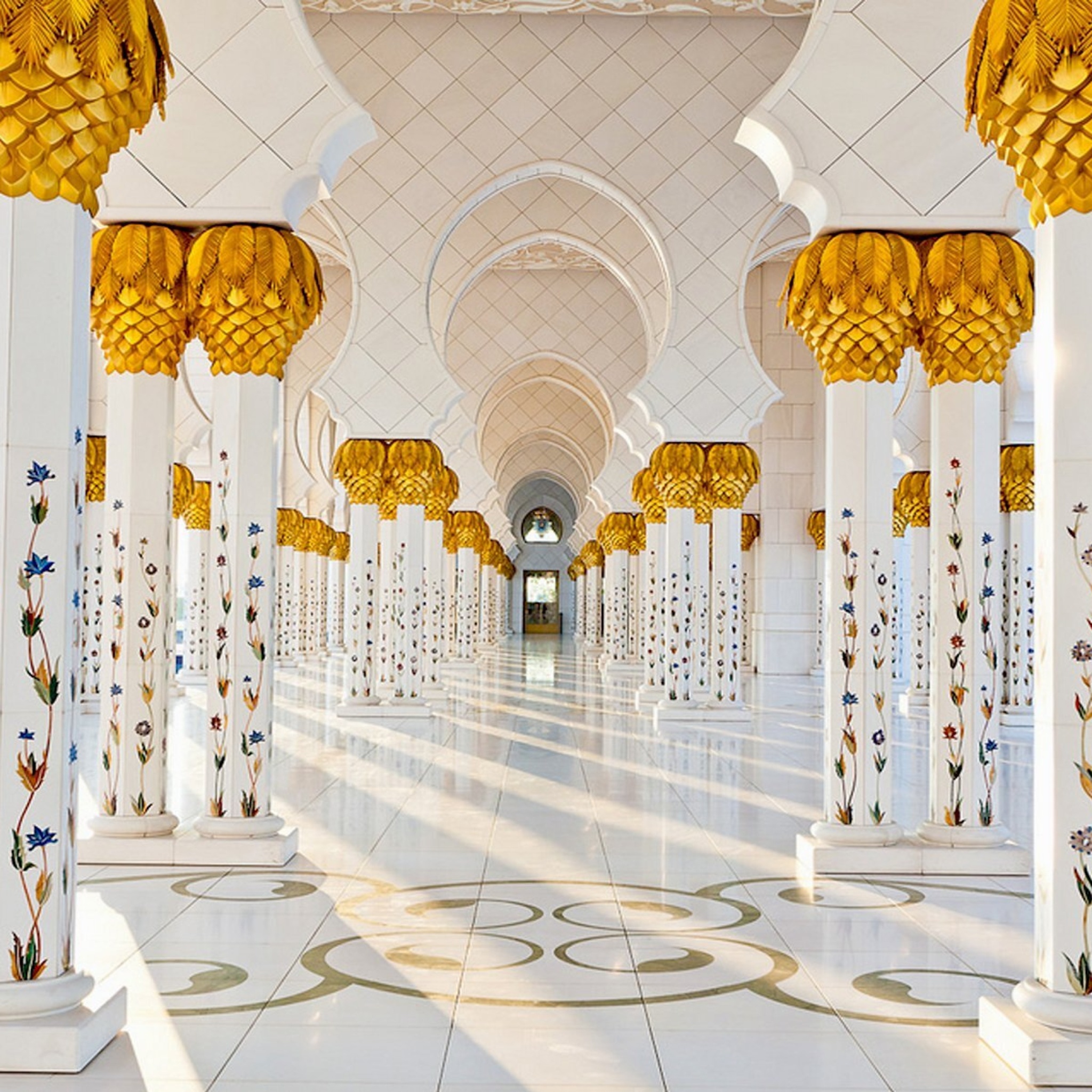 Обои Sheikh Zayed Grand Mosque Abu Dhabi 2048x2048