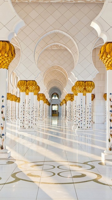 Обои Sheikh Zayed Grand Mosque Abu Dhabi 360x640