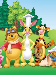 Pooh and Friends wallpaper 240x320