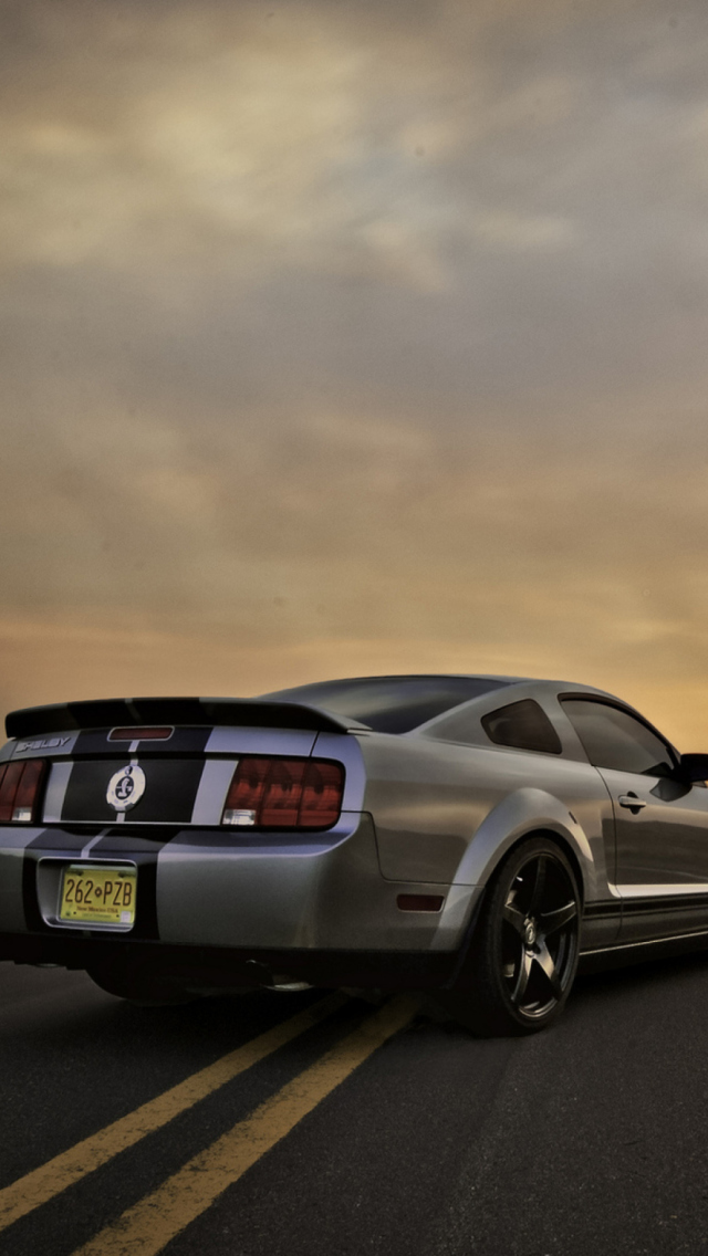 Fondo de pantalla Ford Mustang Shelby GT500 640x1136