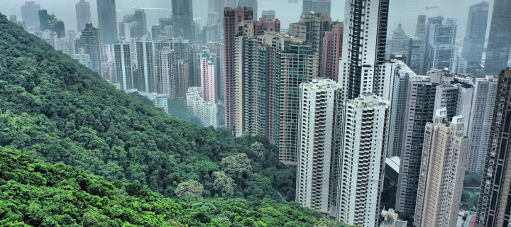 Hong Kong Hills wallpaper 720x320