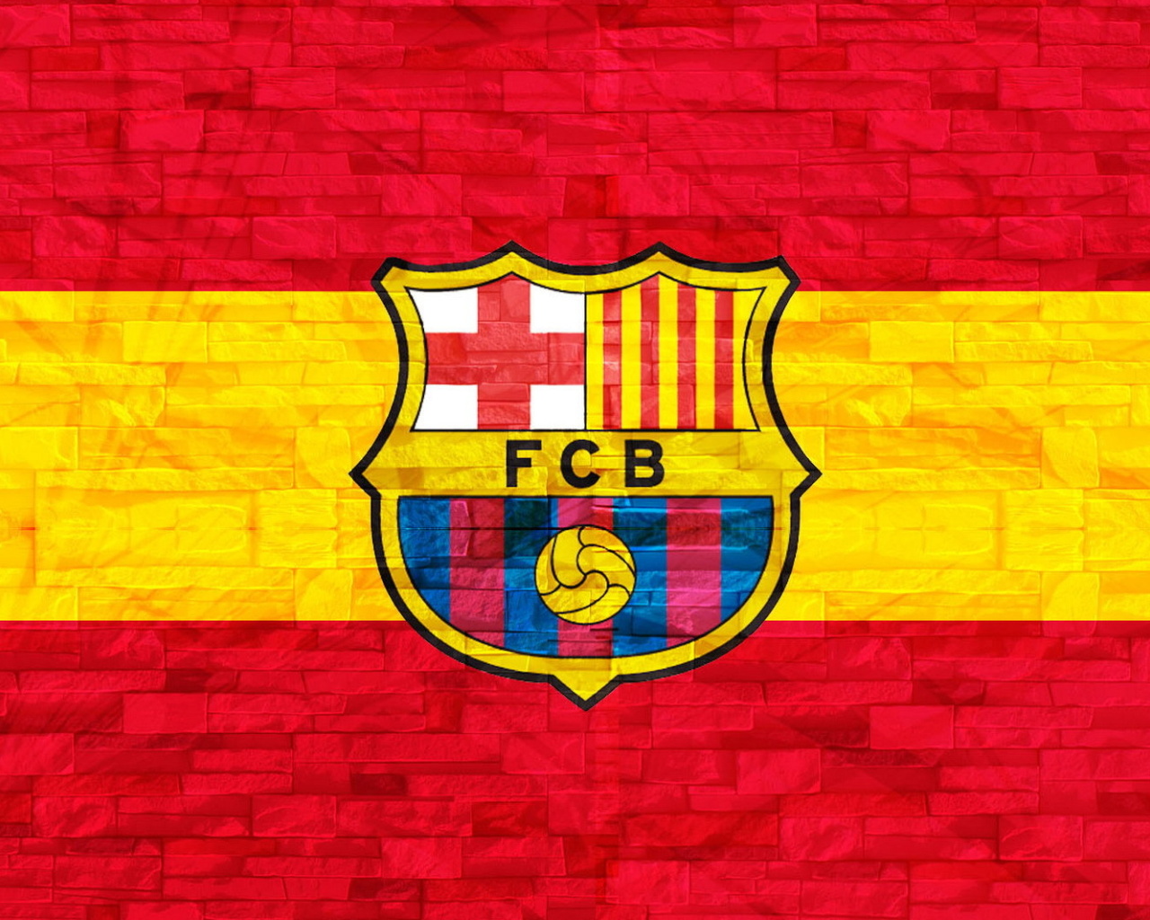 Обои FC Barcelona 1280x1024