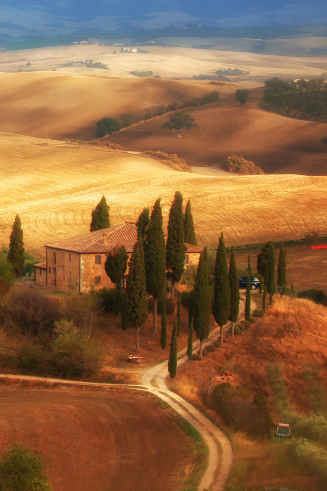 Fondo de pantalla Italy, Tuscany 640x960