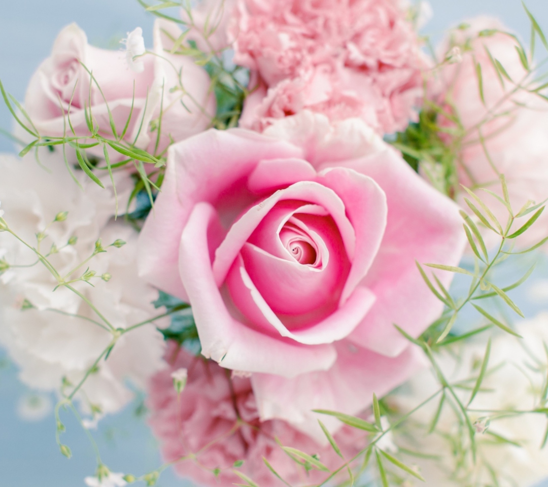 Sfondi Beautiful Pink Rose 1080x960