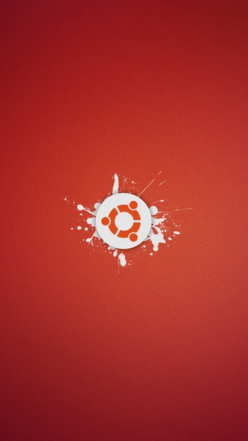 Обои Ubuntu Logo 360x640